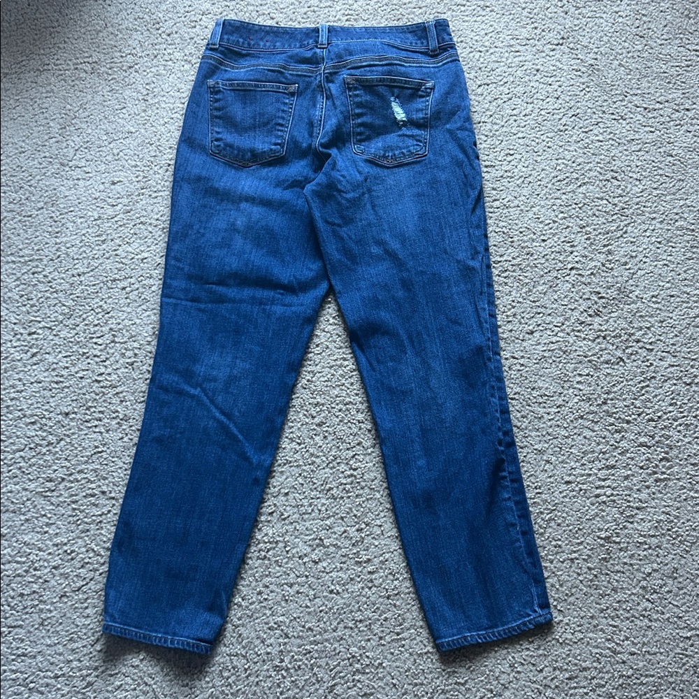 Talbots Plaid Patchwork Distressed Boyfriend Jeans - image 6